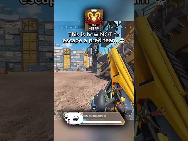 HOW NOT TO ESCAPE A PRED TEAM 💀 #apex #apexlegends #apexlegendsclips #apexclips