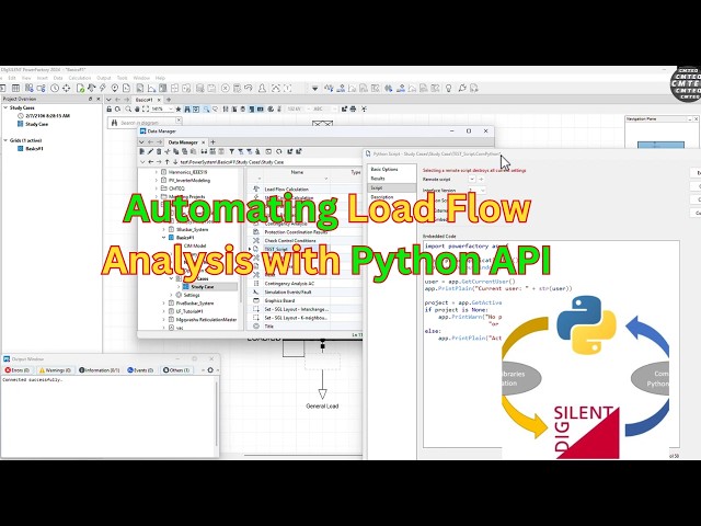 DIgSILENT PowerFactory Python API Tutorial for Beginners | Tutorial 1