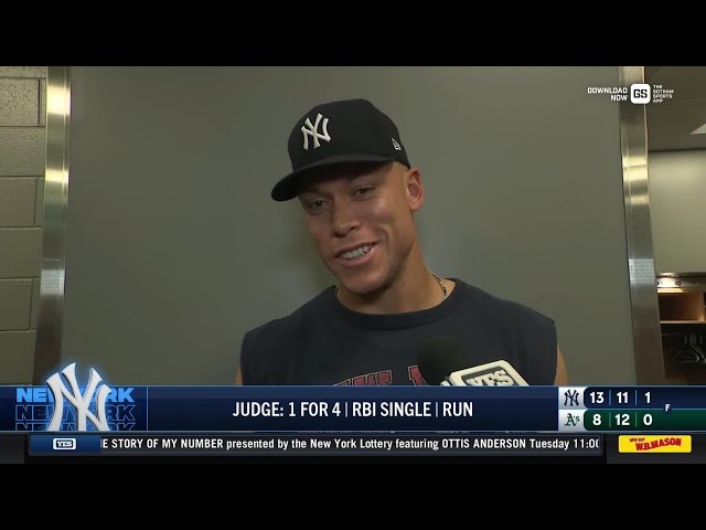 Aaron Judge on the Yankees' energy in their 13-run inning in Sacramento