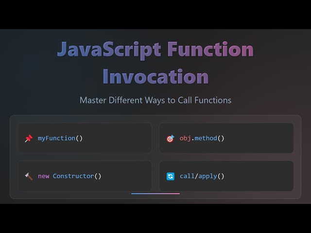 JavaScript Function Invocation: this, call(), apply(), bind() & More Explained!