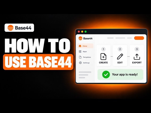 How to Use Base44 | Full Step-by-Step Tutorial 2026