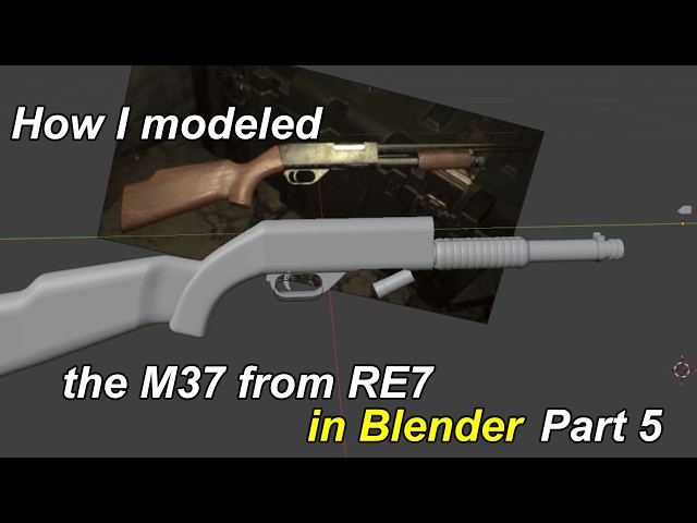 How I Modeled the M37 from Resident Evil 7 in Blender For 3D Printing/Cosplay Prop P5
