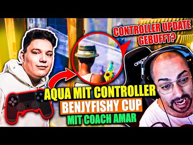 😨😲 AQUA mit CONTROLLER im BENJYFISHY CUP mit COACH AMAR | Controller Update OP? | Runde 1| Amar