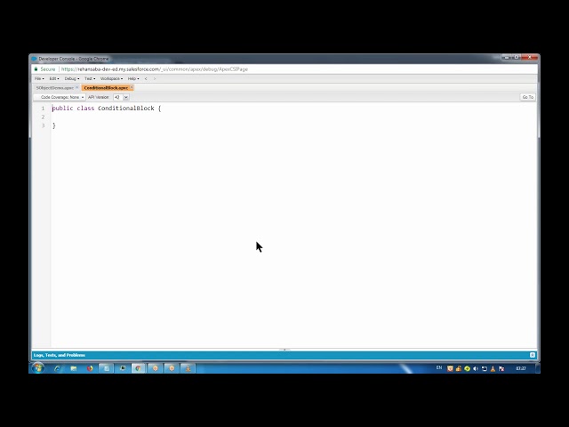 salesforce development - Apex Conditional statements