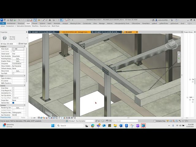 Roof Structure | Steel Connections in Revit + IdeaStatica