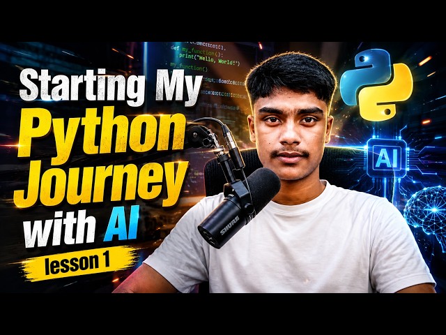 Learning Python From Absolute Zero (Day 1: Setup & First Code) #pythonprogramming