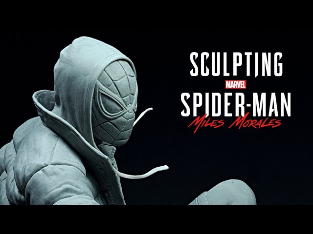 Sculpting Miles Morales Spider-Man in Clay