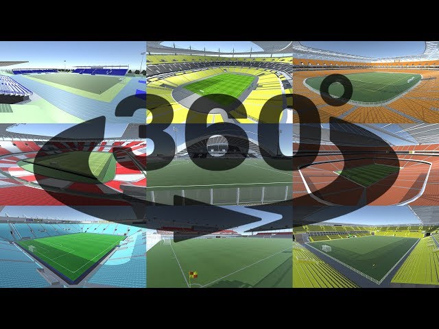 Soccer Simulation 360 Video || Stadiums and Weather