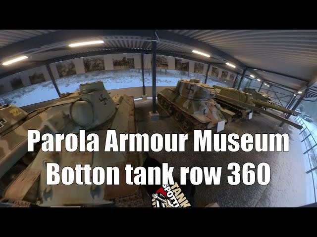 Parola Armour Museum 360 Outside - Lower Tank Row - Historical Tanks
