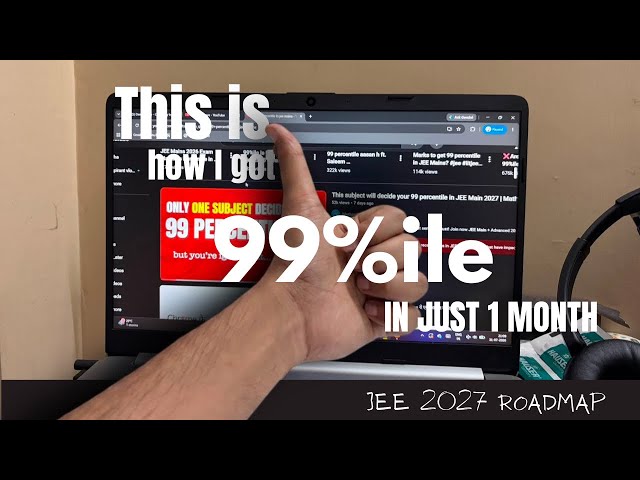 IF I can do it in 1 month (99%ile), why can’t you in 5 months? 😈🙏🏻 | JEE 2027 Strategy #jee #jee2027