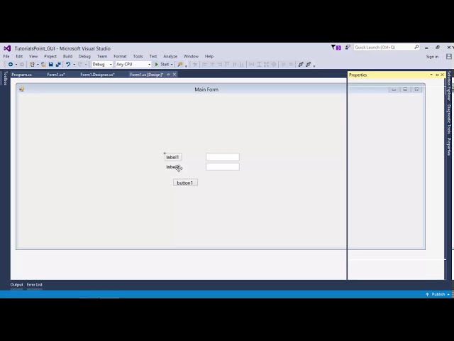 C# - Introduction to GUI