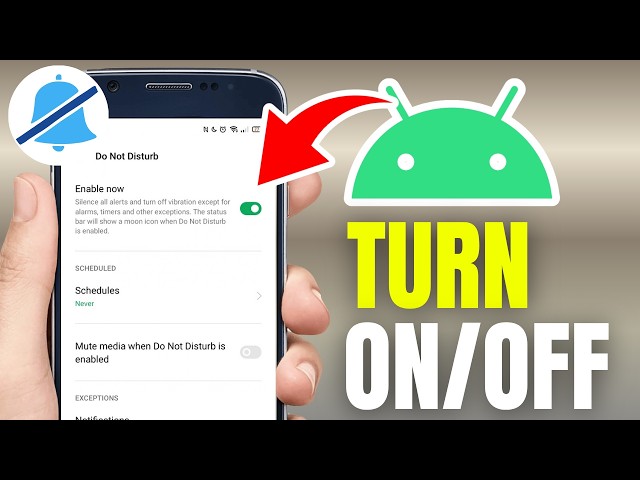 How To Turn On/Off Do Not Disturb On Android Phone - Tutorial