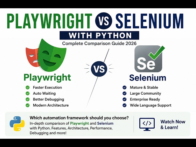Why Developers Are Switching from Selenium to Playwright || 2026 #playwright #python