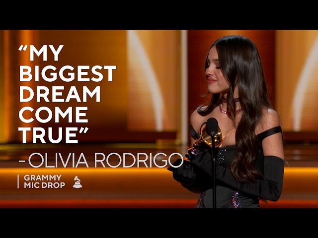Olivia Rodrigo Wins Best New Artist | 64th GRAMMYs | GRAMMY Mic Drop