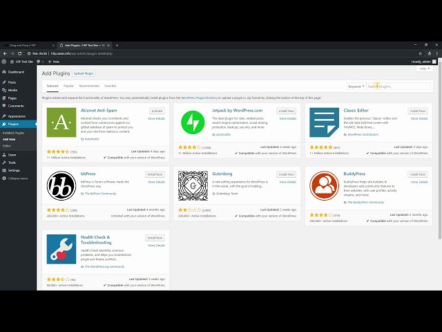 H5P: Install WordPress plugin