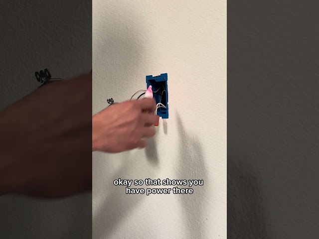 Confirm your hot wire by turning off the switch and testing it with a voltage tester pen! ⚡️ #howto