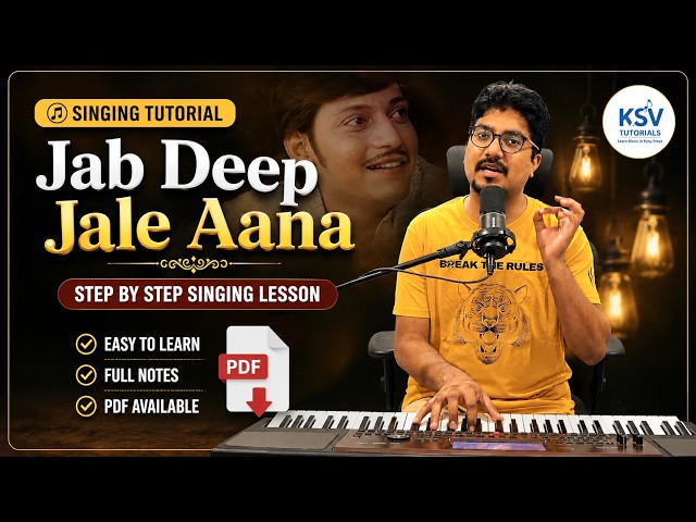 How to Sing Jab Deep Jale Aana | Yesudas Songs | KSV Tutorials | Tarun Rao