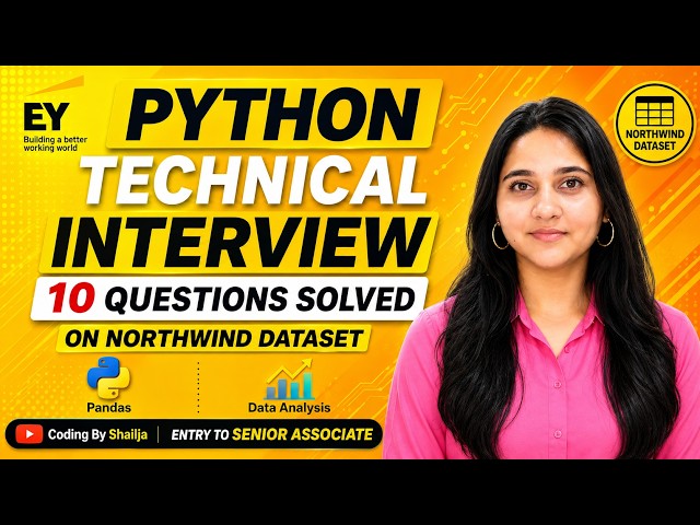 Python Real World Data Based Interview Questions| 10 Questions Solved on Pandas.