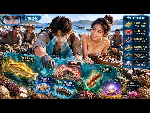 🔥遭親戚刁難全村看不起，落魄小伙憑透視異能看穿灘涂至寶，組建合作社打臉黑心漁霸守護全村#短剧#逆襲#打臉爽劇#草根翻身#白手起家#一口氣看完 #cdrama