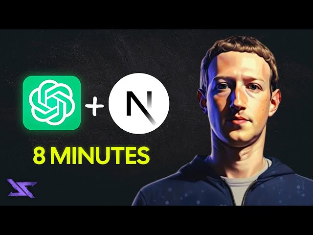 Build Your First AI Chatbot in 8 Minutes (with Next.js & OpenAI)