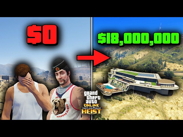 I Played the Cayo Perico Heist Until I Could Buy the MANSION in GTA Online