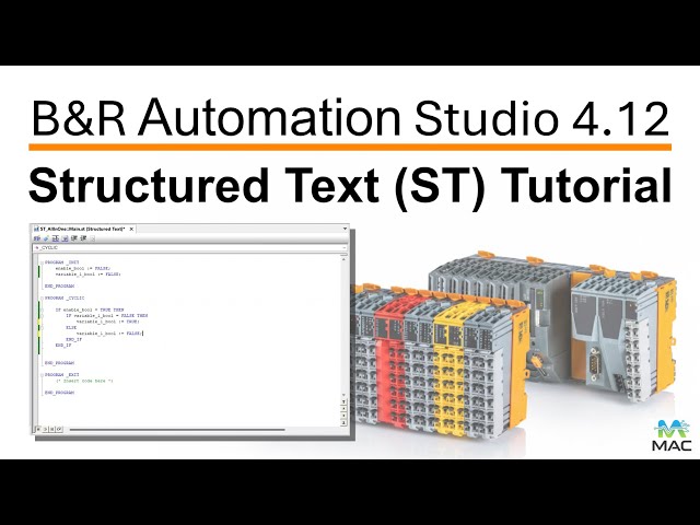 Code Your First PLC Program: Structured Text (ST) in B&R Automation Studio