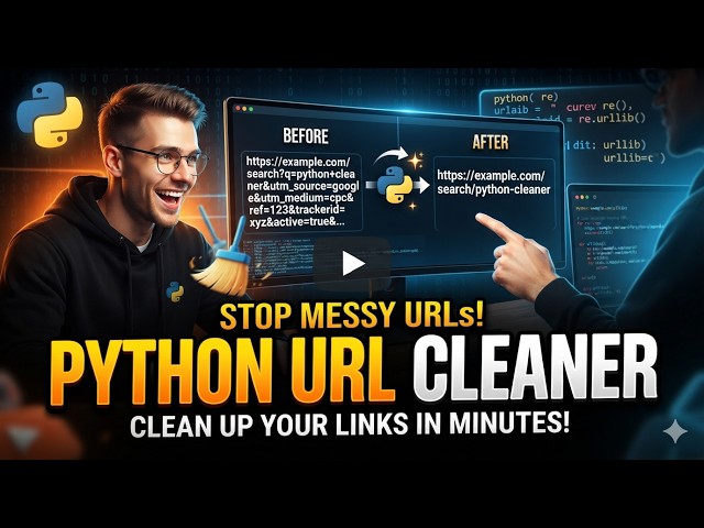 Python URL Cleaner: Clean & Remove Tracking Parameters | Beginner Tutorial 2026