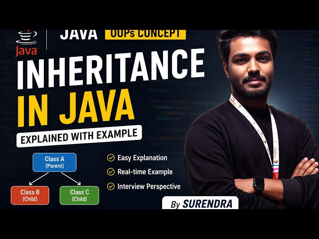 Java Inheritance Explained Part-1 | OOPs Concepts with Real-Time Examples | Java Full Stack 🚀