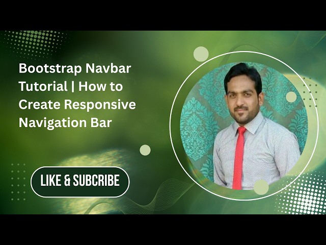 Bootstrap Navbar Tutorial | How to Create Responsive Navigation Bar