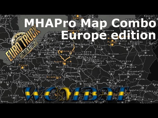 ETS2 1.33 - Big Map MHAPro Version - Europe Edition