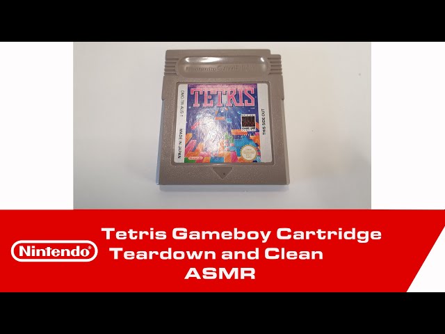 ASMR - Tetris Gameboy Cartridge - Teardown and Clean