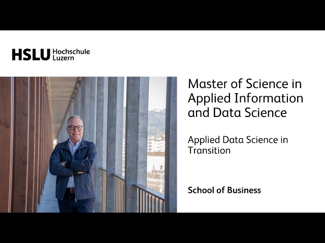 MSc in Applied Information and Data Science – Applied Data Science in Transition