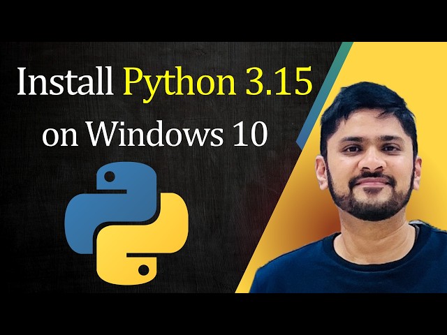 How to install Python 3.15 on Windows 10