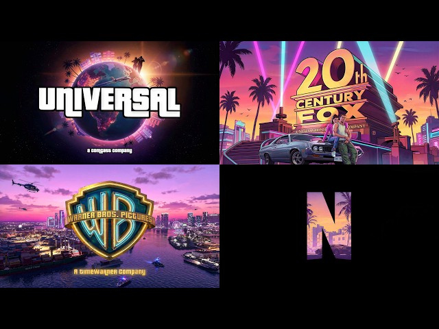 GTA VI in different logos