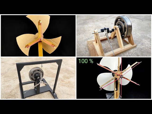 4 Free Energy Generator From Dual Spring Mechanism | Self Running Free Energy | Black RoboBrain