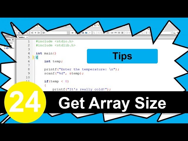 C Tutorial #24 - Get Length of Array