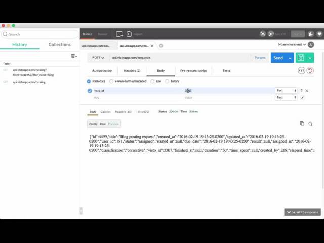 How to use Visto API - API Basics