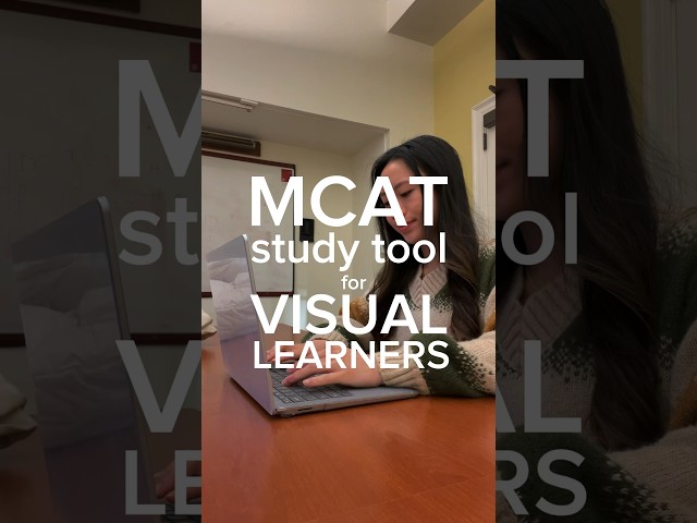 how to study for the MCAT if you’re a visual learner