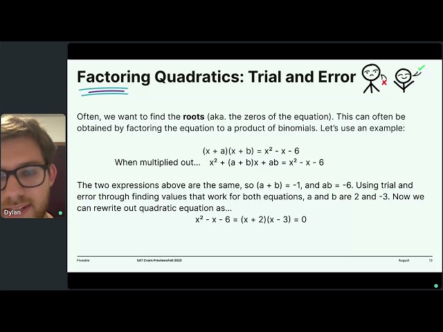SAT Math CRAM – Advanced Math & Additional Topics