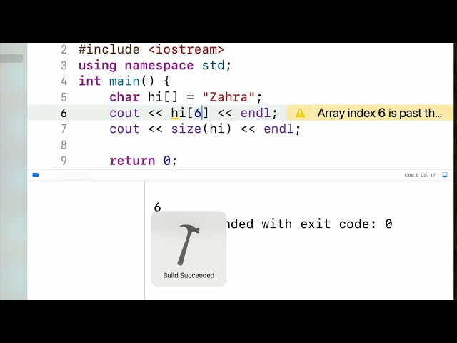 @EasyCpp Array of Characters