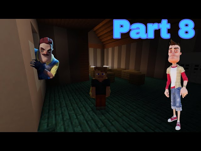 How to build Atlantic Craft Hello neighbour Alpha 2 house - Part 8 - 2nd Floor