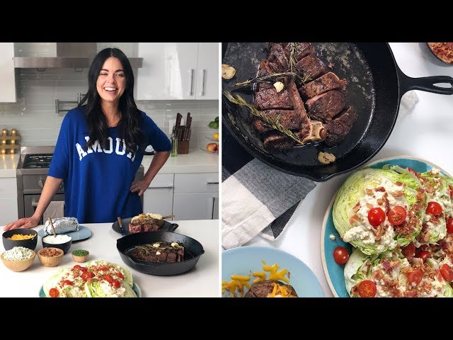 How to Grill a Porterhouse Steak in a Cast-Iron Skillet | The Kitchen | Food Network