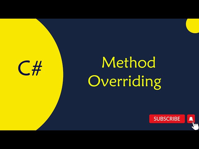 C# OOPS : 27 Method Overriding in Telugu