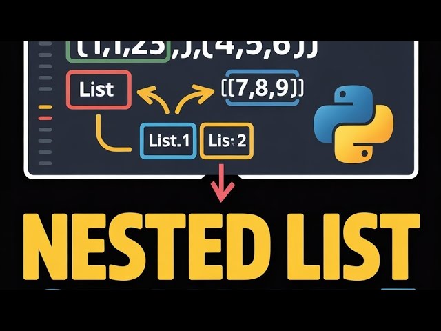 Python Programming | GTU Unit-5 | Nested List in Python | MOST IMP 🔥