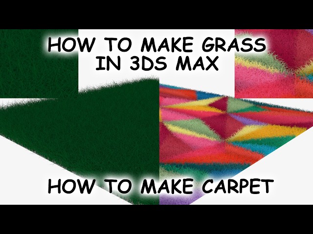 How to Make Grass, Fur & Carpet in 3ds Max | 3ds Max Hair and Fur Tutorial for Beginners