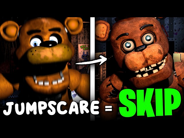 FNAF, but if I Get Jumpscared I Skip to the Next Game