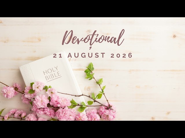 ACCEPT HIS YOKE! | Devotional | August 21, 2026