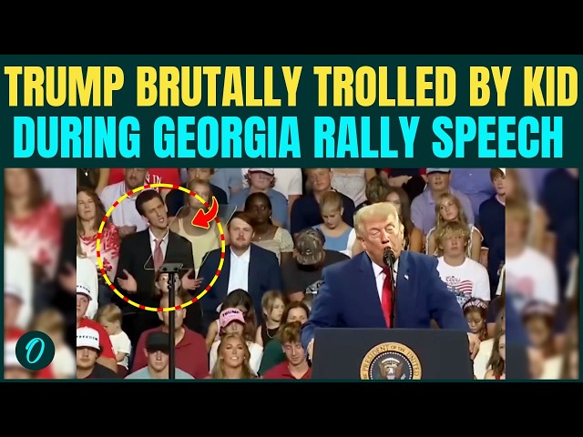 Trump MOCKED By His Own Citizen? Young Attendee IMITATES Trump During Georgia Speech