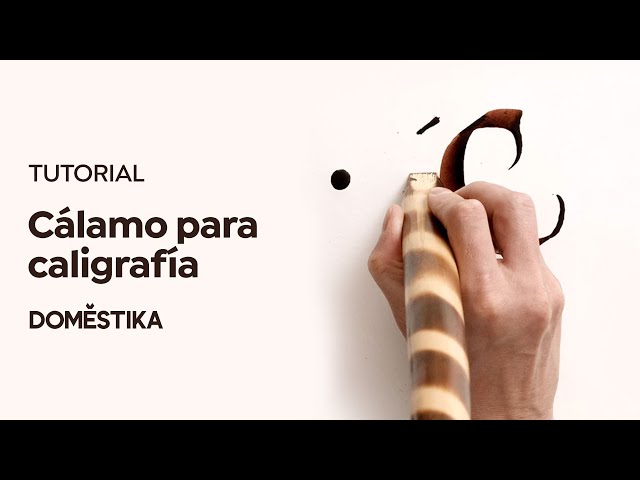 Tutorial Caligrafía: cómo hacer un cálamo - Joaquín Seguí - Domestika