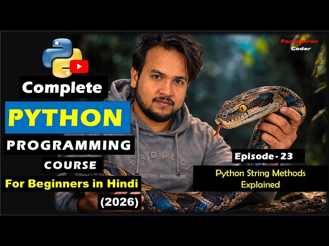 Python String Methods Explained | Common String Functions | Python Tutorial - Episode 23